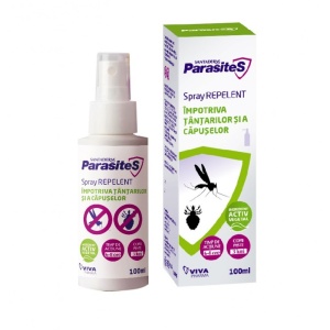 Santaderm Parasites Spray repelent impotriva Tantarilor si Capuselor x 100ml