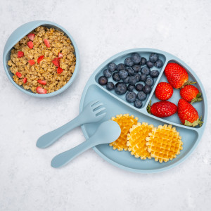 Set pentru diversificare bebelusi Appekids Basic Aqua Blue - Img 1
