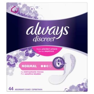 Absorbante zilnice Always Discreet Liners Normal x 44 bucati
