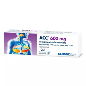 ACC 600mg x 20 comprimate efervescente