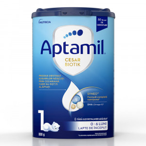 Aptamil Cesar Biotik 1, formula de lapte praf 0-6 luni x 800 grame - Img 2