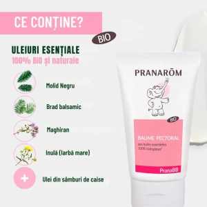Balsam pectoral BIO pentru bebelusi x 40ml - Img 2