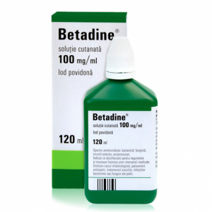 Betadine Solutie Cutanata 100mg/ml x 120ml
