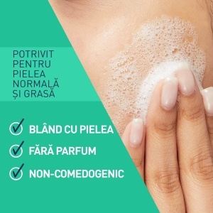 Cerave Gel de curatare spumant pentru piele normal-grasa x 976ml - Img 2