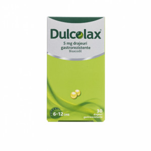 Dulcolax 5 mg x 30 drajeuri gastrorezistente
