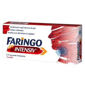 Faringo Intensiv 8,75mg x 16 pastile de supt