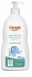 Friendly Detergent organic pentru vase si biberoane fara miros, cu dispenser x 300ml
