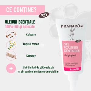 Gel gingival BIO pentru bebelusi x 15ml, Pranarom - Img 3