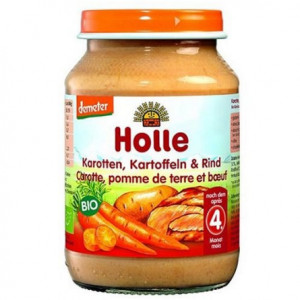 Holle piure BIO cu morcov, cartof si vita x 190 grame