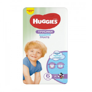 Huggies Pants Boy nr. 6 (15-25 kg) chilotei x 30 bucati