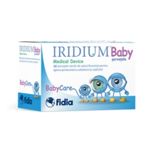Iridium Baby servetele oftalmice sterile pentru copii x 28 bucati