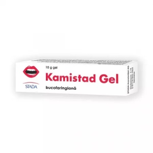 Kamistad 20mg+185mg/g gel bucofaringian x 10 grame