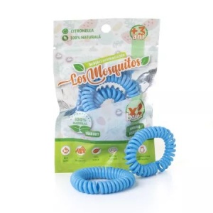 Los Mosquitos Bratara din silicon protectie insecte, culoare bleu