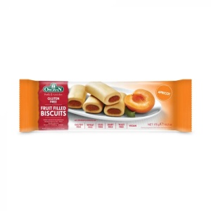 Orgran Biscuiti fara gluten, lactate si ou, umpluti cu caise x 175 grame