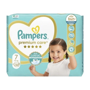 Pampers Premium Care nr. 7 (+15 kg) x 32 bucati