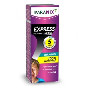 Paranix Express Sampon impotriva paduchior x 200ml + Pieptene