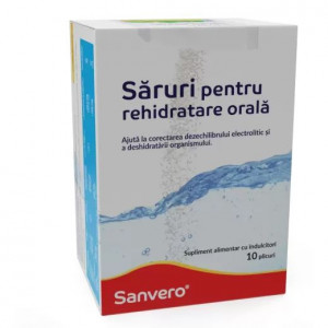 Sanvero Saruri pentru rehidratare orala x 10 plicuri
