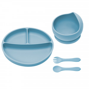 Set pentru diversificare bebelusi Appekids Basic Aqua Blue - Img 2