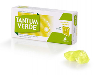 Tantum Verde cu aroma de lamaie x 20 comprimate