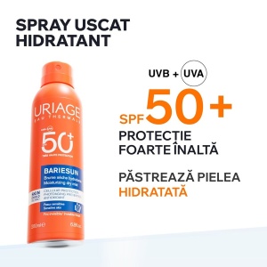 Uriage Bariesun Spray uscat cu protectie solara SPF50+ x 200ml - Img 2