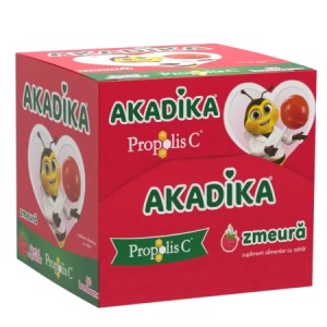 Akadika cu Propolis si Vitamina C cu aroma de zmeura x 50 acadele - Img 2