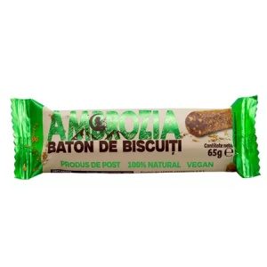Ambrozia Baton vegan de biscuiti de post x 65 grame