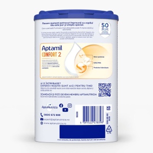 Aptamil Confort 2, formula de lapte praf 6-12 luni x 800 grame - Img 2