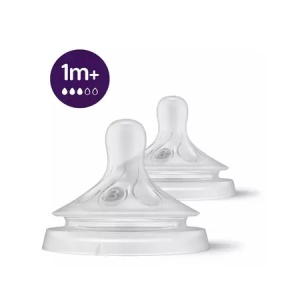 Avent Tetine Natural Response cu flux mediu de la 1 luna x 2 bucati (cod SCY963/02)