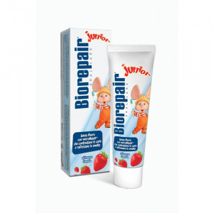 Biorepair Junior Pasta de dinti pentru copii 0-6 ani cu aroma de capsuni x 50ml