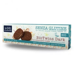 Biscuiti BIO fara gluten cu crema de vanilie x 125 grame, Sottolestelle
