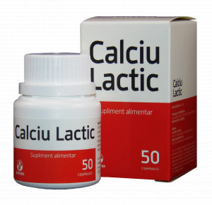 Calciu Lactic 500mg x 50 comprimate