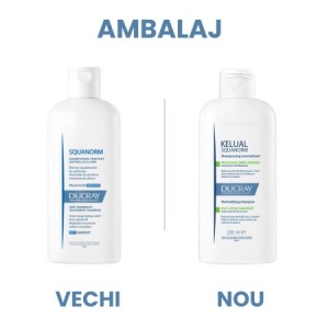 Ducray Squanorm sampon tratament anti-matreata grasa x 200ml - Img 3