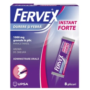 Fervex Durere si Febra Instant Forte 1000mg x 8 plicuri