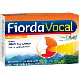 Fiorda Vocal cu aroma de portocale x 30 comprimate pentru supt