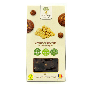 Govinda Biscuiti vegani cu arahide rumenite x 80 grame