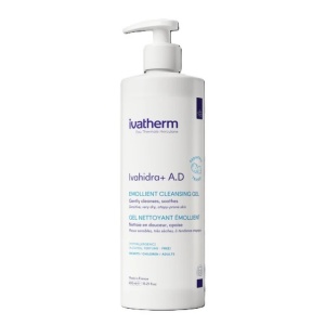 Ivatherm Ivahidra + A.D. Gel de spalare emolient piele uscata, atopica x 450ml