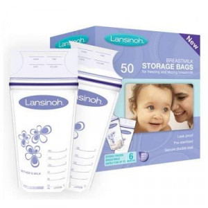 Lansinoh Pungi Stocare Lapte Matern x 50 bucati