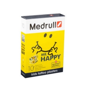 Medrull Plasturi impermeabili Mr. Happy x 10 bucati