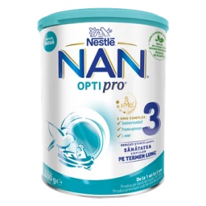 Nan 3 Optipro, formula de lapte praf de la 12 luni x 400 grame