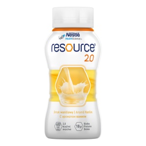 Nestle Resource 2.0 cu aroma de vanilie, 4 x 200ml - Img 2