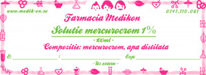 Solutie mercurocrom 1% x 100ml - Img 2