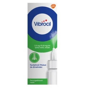 Vibrocil spray nazal, solutie, 2,5 mg/ 0,25 mg/ml x 15ml