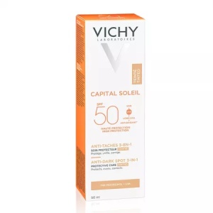 Vichy Capital Soleil Crema colorata 3in1 anti-pete pigmentare cu protectie solara SPF50+ x 50ml