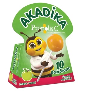 Akadika Propolis C cu mere verzi x 10 acadele
