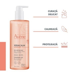 Avene Xeracalm Nutrition gel de curatare x 500ml - Img 2