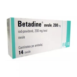 Betadine ovule 200mg x 14 ovule