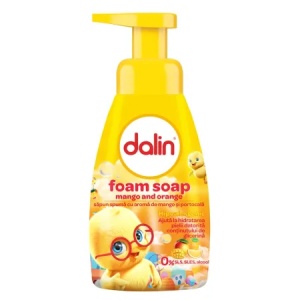 Dalin Sapun tip spuma pentru copii cu aroma de Mango x 200ml