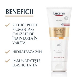 Eucerin crema de maini corectoare Hyaluron Filler + Elasticity SPF30 x 75ml - Img 2
