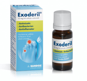 Exoderil 10mg/ml solutie cutanata x 10ml