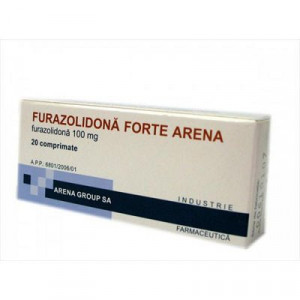 Furazolidona forte 100mg x 20 comprimate